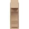 Ekena Millwork 8-in W x 12-in D x 24-in H Balboa Block Rough Cedar Woodgrain TimberThane Outlooker, Primed Tan OUTUR080X12X24BOA44RCPR - alternate 3